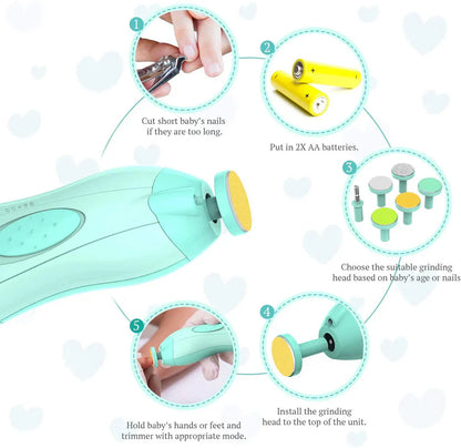 Coupe Ongles - Lime Électrique pour bébé